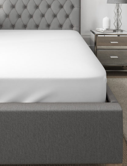 An Image of M&S Pure Cotton 300 Thread Count Deep Fitted Sheet