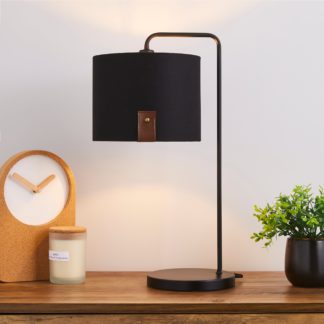 An Image of Dorrian Table Lamp Black