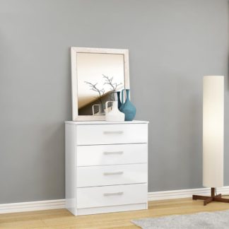 An Image of Lynx 4 Drawer Chest White