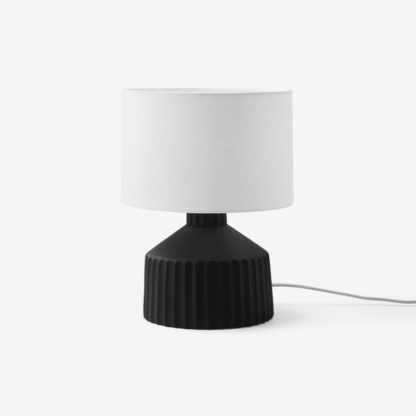 An Image of Kae Table Lamp, Small, Black