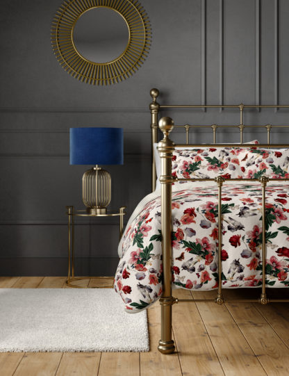 An Image of M&S Pure Cotton Butterfly Floral Bedding Set