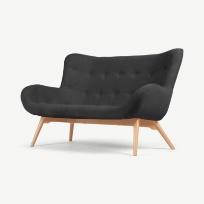 An Image of Doris 2 Seater Sofa, Shetland Slate