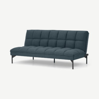 An Image of Hallie Click Clack Sofa Bed, Aegean Blue