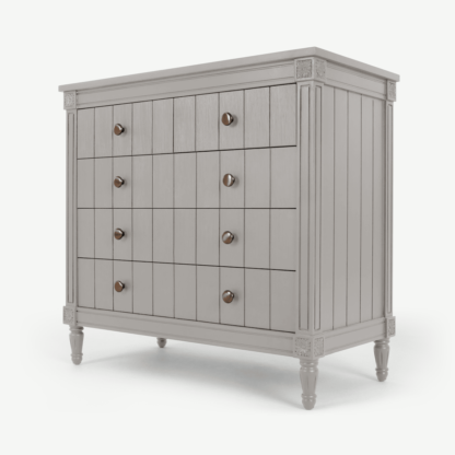 An Image of Bourbon Vintage Chest Of Drawers, Grey