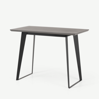 An Image of Boone Bar Table, Grey Concrete Resin Top
