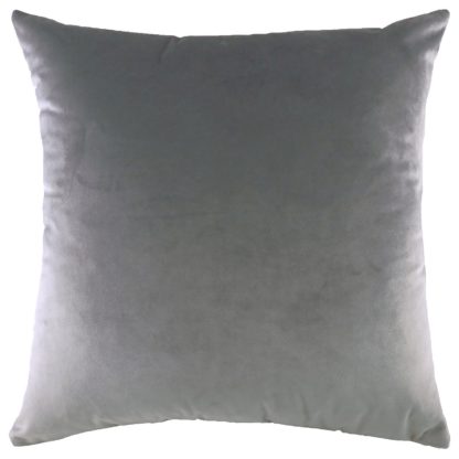 An Image of Opulent Velvet Cushion - Platinum - 50x50cm