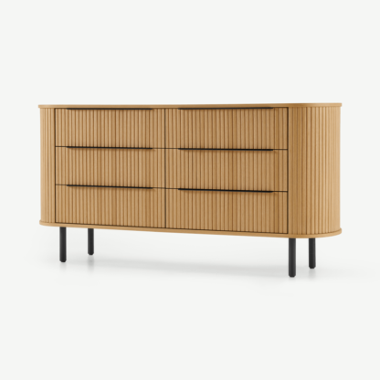 An Image of Tambo Wide Chest of Drawers, Oak