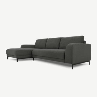 An Image of Luciano Left Hand Facing Chaise End Corner Sofa, Hudson Grey