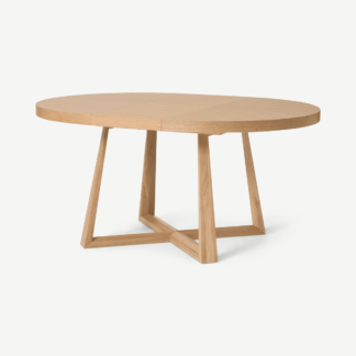 An Image of Belgrave 4-6 Seat Round Extending Dining Table, Oak