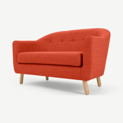 An Image of Lottie 2 Seater Sofa, Tuscan Orange