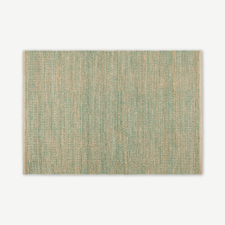 An Image of Enas Jute Rug, Large 160 x 230cm, Lake Green