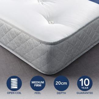 An Image of Fogarty Just Right Orthopaedic Open Coil Mattress White