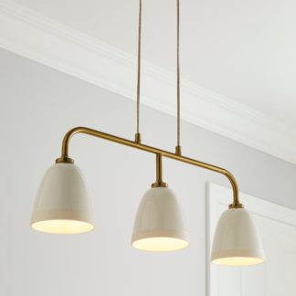An Image of Churchgate Harby 3 Light Ceiling Fitting White