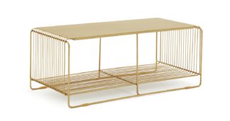 An Image of Habitat Riva Coffee Table - Gold