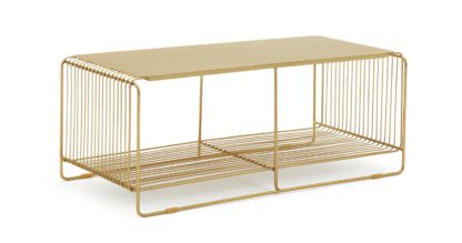 An Image of Habitat Riva Coffee Table - Gold