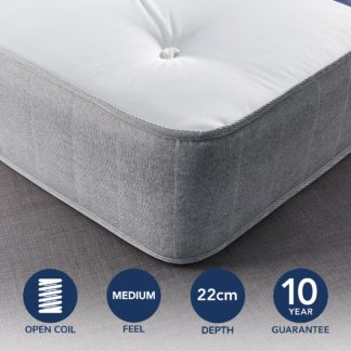 An Image of Fogarty Just Right Extra Comfort Open Coil Mattress White