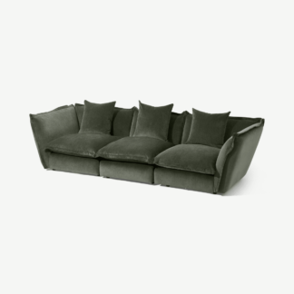 An Image of Fernsby 3 Seater Sofa, Spruce Chenille Fabric