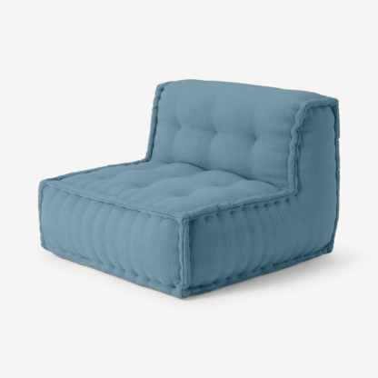An Image of Sully Modular Floor Cushion, Citadel Blue