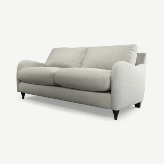 An Image of Sofia 2 Seater Sofa, Plush Silver Velvet