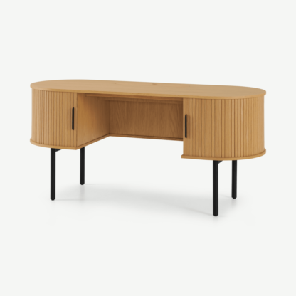 An Image of Tambo Wide Desk, Oak