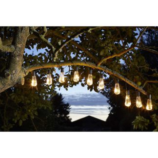 An Image of Solar Lightbulb String Lights Set of 10