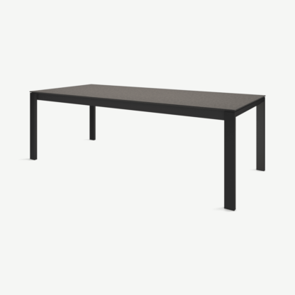 2faeb5ce136cb941e6ce87f1ca08d14f8e270ff6dc784e508e50d65194ac86a2-1.png An Image of Corinna 10 Seat Dining Table, Concrete & Black