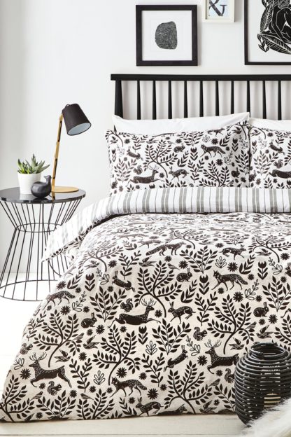 An Image of Scandi Woodland Double Duvet Set