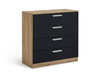 An Image of Habitat Munich 4 Drawer Chest - Anthracite