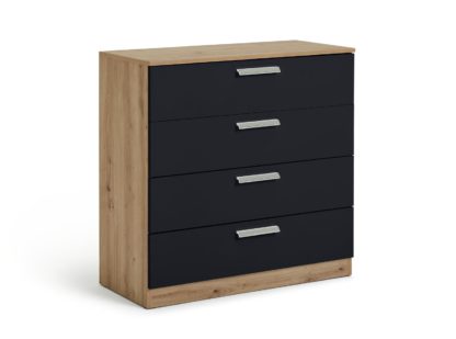 An Image of Habitat Munich 4 Drawer Chest - Anthracite
