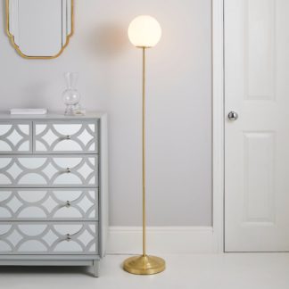 An Image of Gigi 1 Light Floor Lamp Gold
