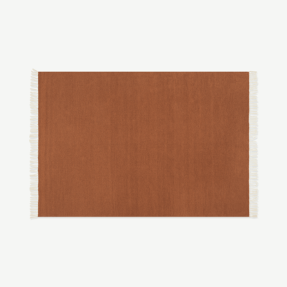 An Image of Ofrah Indoor/Outdoor Rug, Large 160 x 230cm, Terracotta