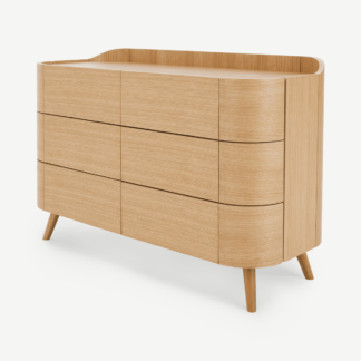 An Image of Odie Wide Chest of Drawers, Oak