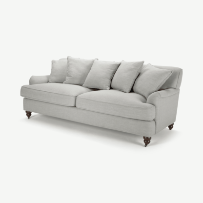 An Image of Orson 3 Seater Sofa, Scatterback, Chic Grey
