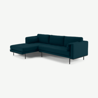 An Image of Harlow Left Hand Facing Chaise End Sofa, Elite Teal