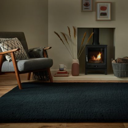 An Image of Lamb Faux Fur Rug Brown