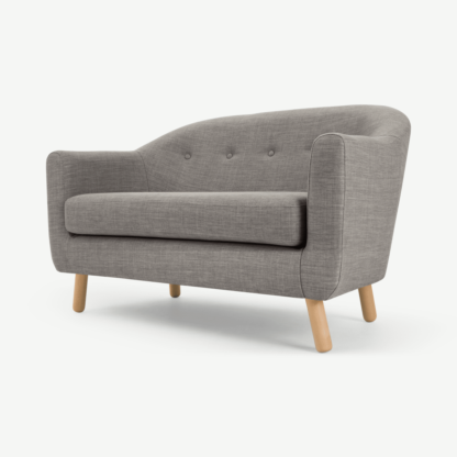 An Image of Lottie 2 Seater Sofa, Chalk Grey