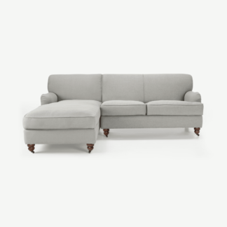 An Image of Orson Left Hand Facing Chaise End Corner Sofa, Chic Grey