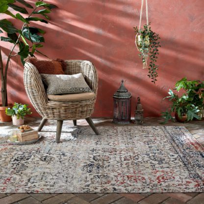 An Image of Helena Indoor Outdoor Rug Blue