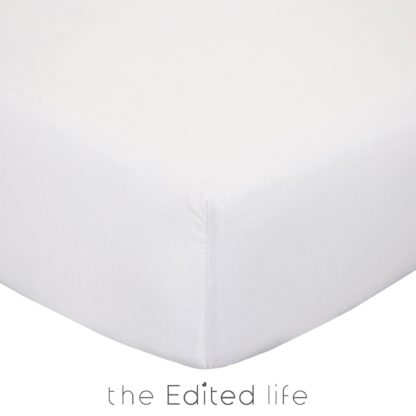 An Image of Pack of 2 100% Organic Cotton Fitted Sheets Organic Cotton White