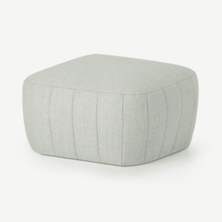 An Image of Alixandra Ottoman Pouffe, Small, Oat Weave