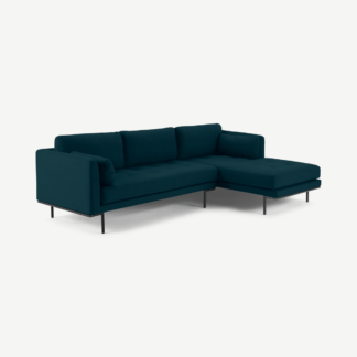 An Image of Harlow Right Hand Facing Chaise End Sofa, Elite Teal
