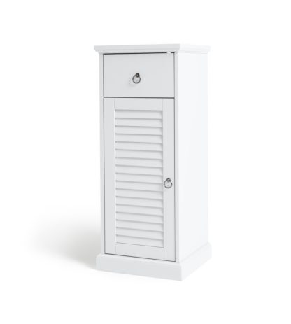 An Image of Argos Home Le Marais 1 Door Single Unit Cabinet - White