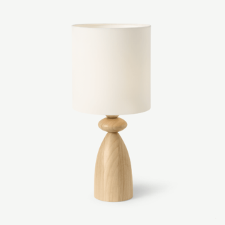 An Image of Leiba Table Lamp, Natural Wood