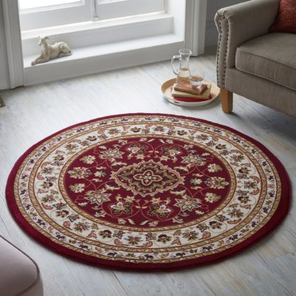 An Image of Sherborne Circle Rug Sherborne Beige