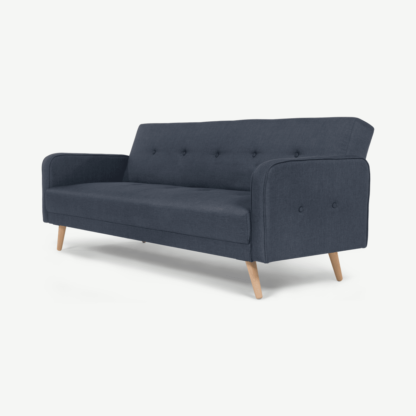 An Image of Chou Click Clack Sofa Bed, Quartz Blue