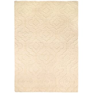 An Image of Cream Moorish Marrakech Geometric Rug Cream