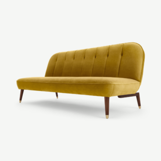 An Image of Margot Click Clack Sofa Bed, Vintage Gold Velvet