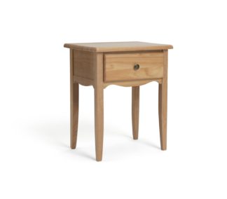 An Image of Habitat Margot 1 Drawer Bedside Table - Oak