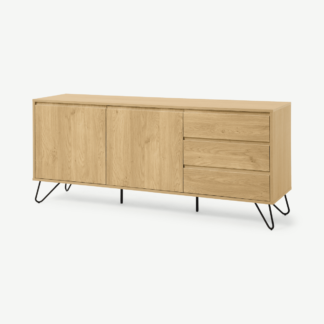 An Image of Elona Sideboard, Oak Effect & Black