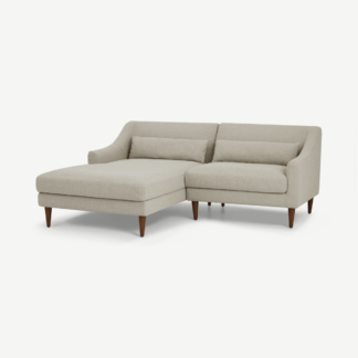 An Image of Herton Left Hand Facing Small Chaise End Sofa, Barley Weave